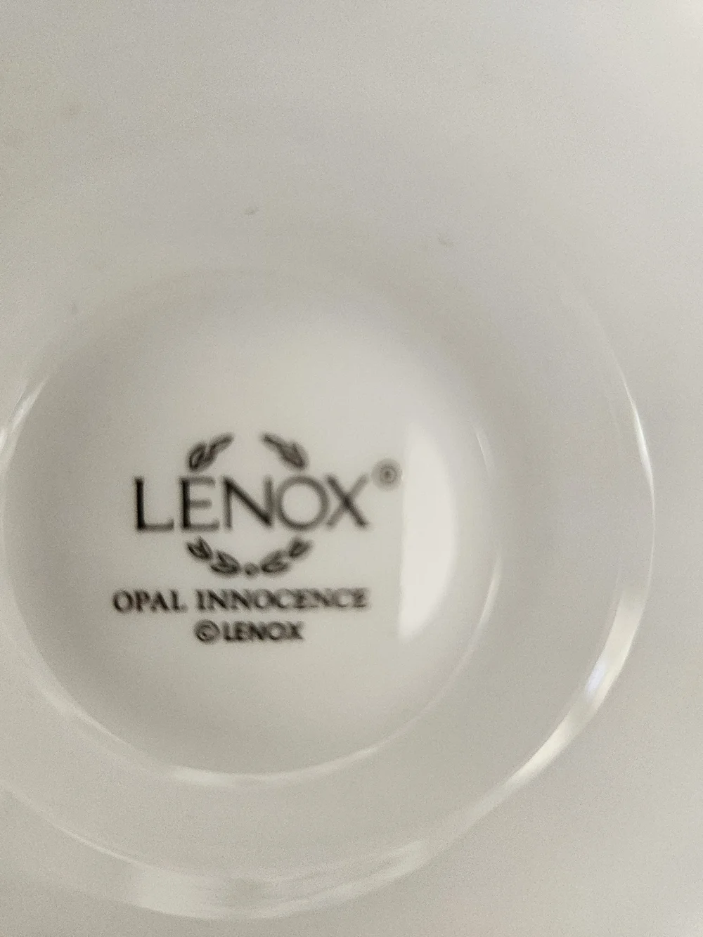 Lenox Opal Innocence Large Vase - Wedding Promises Platinum Trim 11”